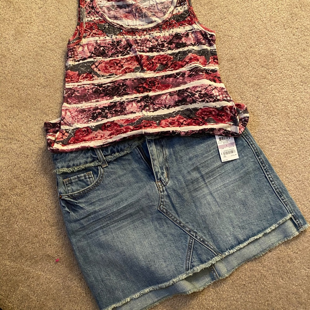American Rag denim mini